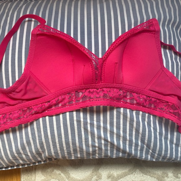 Knix Longline lace bra Hot Pink size S - Picture 3 of 4